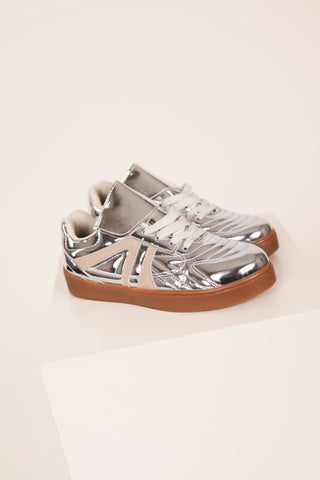 Metallic retro sneaker zilver - Chanty