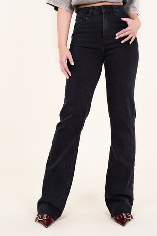 Tall straight leg jeans zwart - Floor