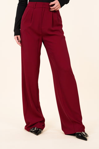 Dames pantalon burgundy - Laure