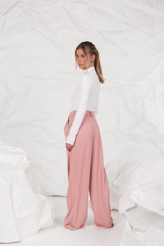 Dames pantalon roze - Laure