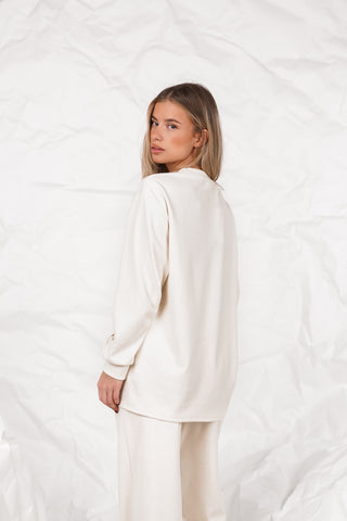 Oversized soft sweater creme - Nona