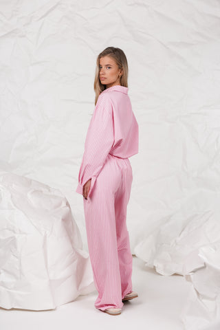 Pyjama broek dames roze - Holly