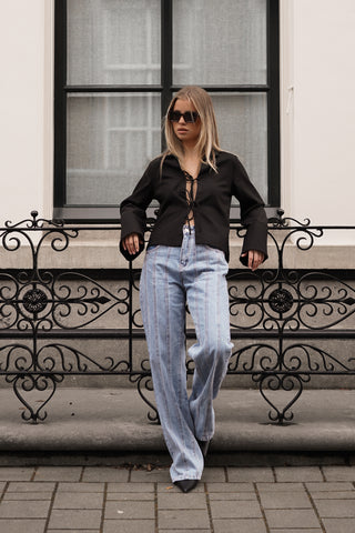 Straight leg jeans met details blauw - Kylie