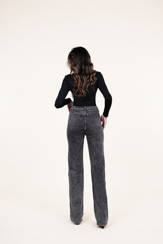 Tall straight leg jeans grijs - Lux