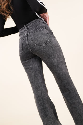 Tall straight leg jeans grijs - Lux