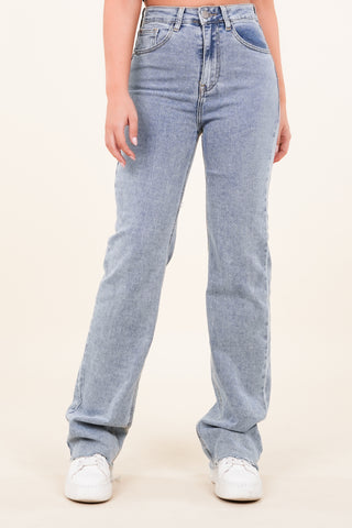 Tall wide leg jeans blauw - Leona